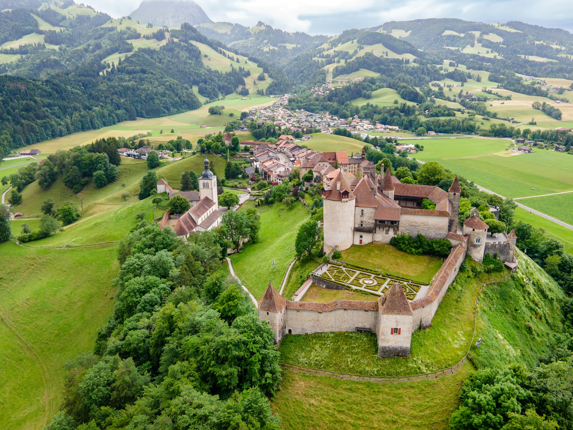 Gruyeres Castle and village, Switzerland