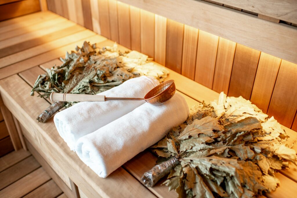 Tools for steaming in russian sauna